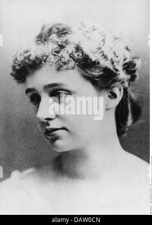 Roosevelt, Anna Hall, 17.3.1863 - 7.12.1892, amerikanische Gesellschaftsdame, Porträt, ca. 1880, Stockfoto