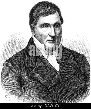 Spohr, Ludwig, 5.4.1784 - 22.10.1859, deutscher Musiker (Komponist, Geiger, Dirigent), Porträt, Holzstich, 19. Jahrhundert Stockfoto