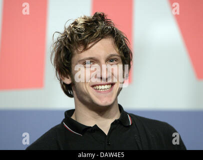 Britischer Schauspieler Jamie Bell abgebildet auf einem Fototermin zu seinem Film "Hallam Foe" auf der 57. Berlinale International Film Festival Berlin, Deutschland, Freitag, 16. Februar 2007. Foto: Peer Grimm Stockfoto