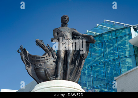 Großbritannien, England, Birmingham, Stierkampfarena, 1809-Statue von Admiral Lord Horatio Nelson Stockfoto