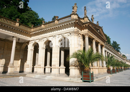 Neo-Renaissance Mühlenkolonnade (Mlýnská Kolonáda), Karlovy Vary, Tschechische Republik Stockfoto