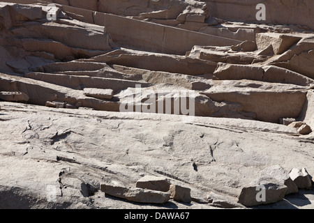 Der unvollendete Obelisk Open Air Museum, nördlichen Steinbrüche Assuan, Ägypten Stockfoto