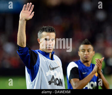 Sydney, Australien. 19. Juli 2013. Robin van Persie während Manchester United Trainingseinheit vor mehr als 22.000 Fans vor dem Pre Season Tour Spiel gegen die A-League All-Stars im Allianz-Stadion in Sydney. Bildnachweis: Aktion Plus Sport/Alamy Live-Nachrichten Stockfoto