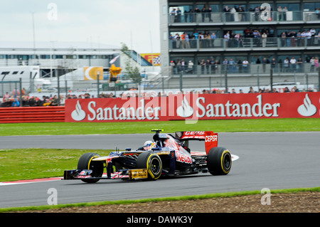 Jean-Eric Vergne, Toro Rosso, bei Luffield während der 2012 British Grand Prix in Silverstone Stockfoto