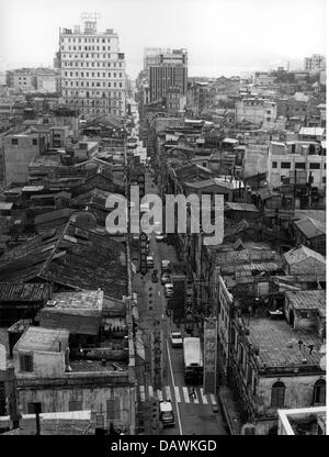 Geographie / Reisen, China, Macau, Stadtansichten / Stadtlandschaften, Blick vom Grand Hotel, 1972, Zusatzrechte-Clearences-nicht vorhanden Stockfoto