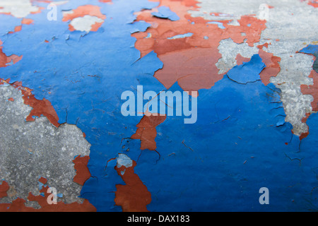 Peeling Paint Textur Hintergrund Stockfoto