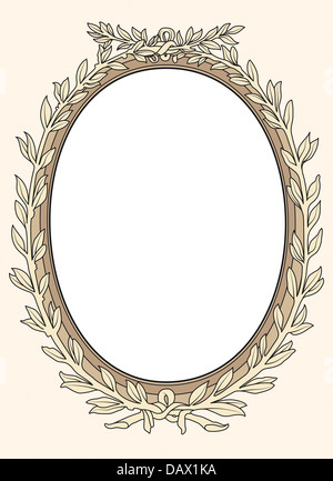 Vintage Bilderrahmen ornamentalen im französischen Stil des 17. Jahrhunderts Stockfoto