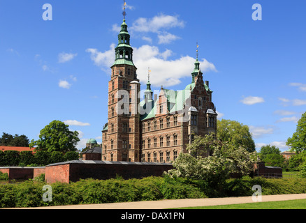 Schloss Rosenborg 1606-1607 in des Königs Garten beherbergt die königlichen Kronjuwelen und Insignien. Kopenhagen, Seeland, Dänemark Stockfoto