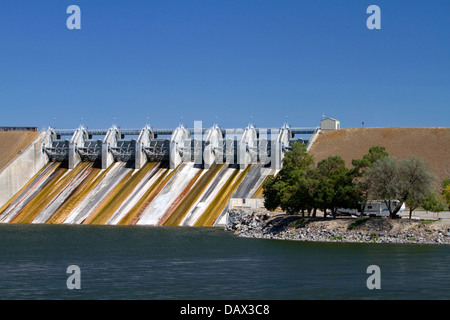 C.j. Strike Damm befindet sich auf dem Snake River in der Nähe von Grand View, Idaho, USA. Stockfoto