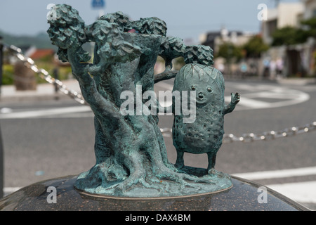 Shigeru Mizuki Figuren aus Manga Anime Serie gakkō keine Kitaro in Sakaiminato, Japan Stockfoto