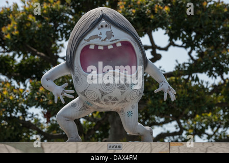 Shigeru Mizuki Figuren aus Manga Anime Serie gakkō keine Kitaro in Sakaiminato, Japan Stockfoto