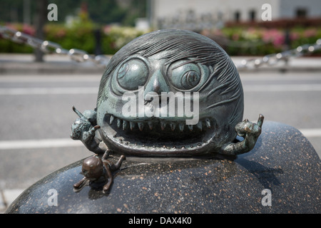 Shigeru Mizuki Figuren aus Manga Anime Serie gakkō keine Kitaro in Sakaiminato, Japan Stockfoto