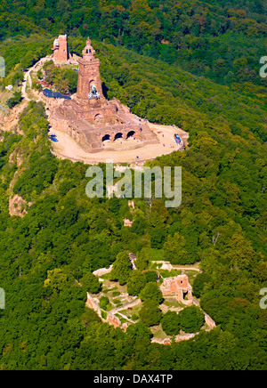 Cochem-Ruinen, obere und untere Burg, Kyffhäuser Denkmal, Kyffhäuser-Berg, Thüringen Stockfoto