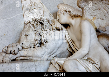 Wien - Juli 3: Detail des Grabes von Marie Christine Tochter von Maria Theresia Stockfoto