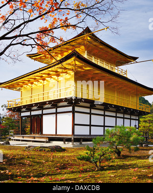 Tempel des goldenen Pavillons auf Kyoto, Japan. Stockfoto