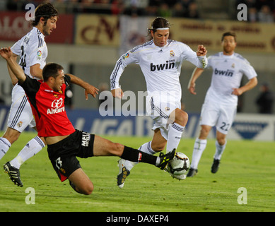 Real Madrid Fußball-Spieler Sergio Ramos gesehen während eines Spiels auf der spanischen Insel Mallorca. Stockfoto