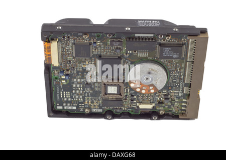 Alte Festplatte Platine Stockfoto