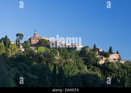 Le Haut-de-Cagnes, mittelalterlichen Bergdorf in der Nähe von Nizza, Frankreich Stockfoto