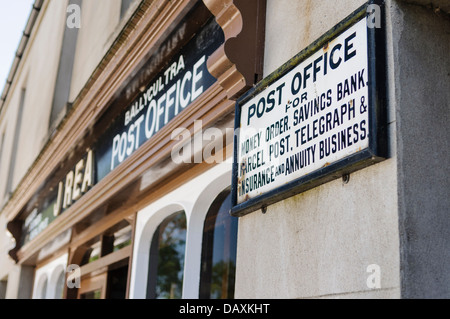 Altmodisches viktorianischen Stil irische Post Office im Ulster Folk and Transport Museum. Stockfoto