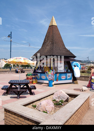 Eis Kiosk, Strandpromenade Teignmouth, Devon, UK 2013 Stockfoto