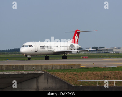 HB-JVE Helvetic Airways Fokker F100 - Cn 11459-1 Stockfoto