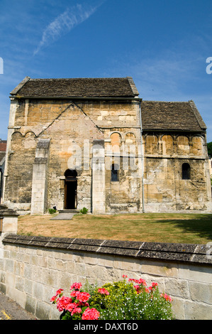 Der Heilige Laurences 10. Jahrhundert sächsischen Kirche, Bradford on Avon, Wiltshire, England. Stockfoto