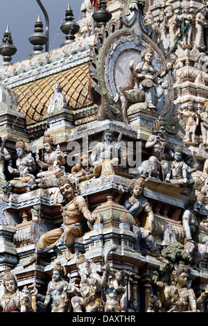 SRI MUTHUMARIAMMAN THEVASTHANAM HINDU Tempel MATALE SriLanka 11. März 2013 Stockfoto