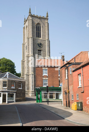 Historische Gebäude Fakenham Norfolk England Kirche Stockfoto