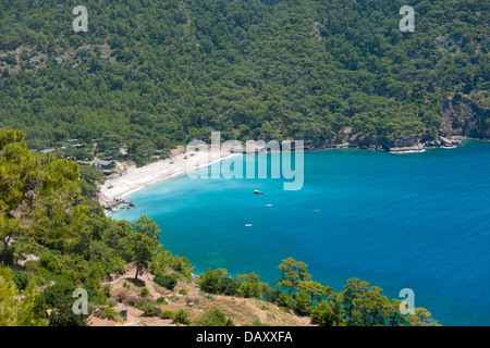 Ägypten, Provinz Mugla, Fethiye, Ölü Deniz, Kabak-Bucht Stockfoto