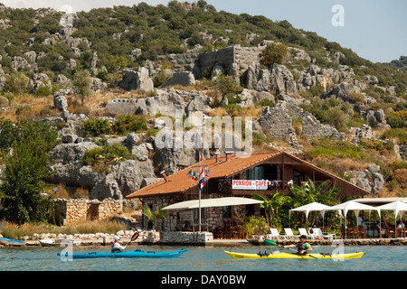 Asien, Ägypten, Provinz Antalya, Kaleücagiz Köyü Sprachlernspiels der Insel Kekova, Stockfoto