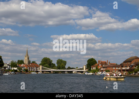 Die Themse bei Marlow, Buckinghamshire. Stockfoto