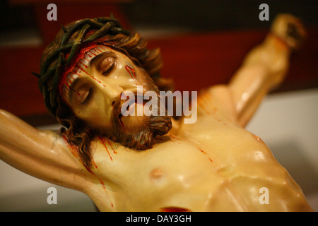 Jesus am Kreuz Stockfoto