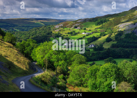 Tawe Tal Blick nach Süden, in der Nähe von Glyntawe Brecon Beacons Nationalpark Brecon Powys Wales Stockfoto