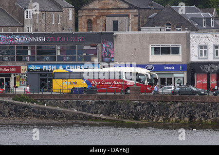 Citylink Westküste Motoren Trainer in Oban, Schottland, Juni 2013 Stockfoto