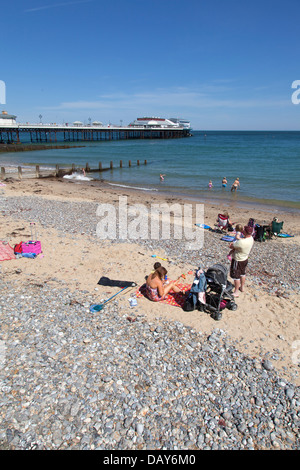 Cromer Pier & Strand, Cromer, Norfolk, England, U.K Stockfoto