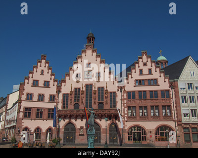 Frankfurter Rathaus aka Rathaus Roemer in Roemerberg Deutschland Stockfoto