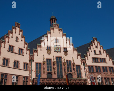 Frankfurter Rathaus aka Rathaus Roemer in Roemerberg Deutschland Stockfoto