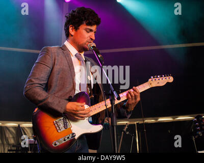 Porto, Portugal, 20. Juli, Meo Stuten Vivas - Musikfestival, Palco Santa Casa, portugiesische Duo Ultraleve. Bildnachweis: Daniel Amado/Alamy Live-Nachrichten Stockfoto