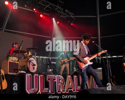 Porto, Portugal, 20. Juli, Meo Stuten Vivas - Musikfestival, Palco Santa Casa, portugiesische Duo Ultraleve. Bildnachweis: Daniel Amado/Alamy Live-Nachrichten Stockfoto