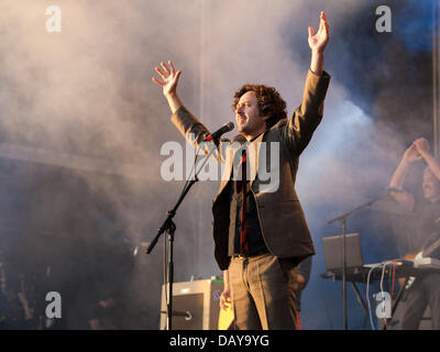 Porto, Portugal, 20. Juli, Meo Stuten Vivas - Musikfestival, Palco Meo, portugiesische band Virgem Suta Credit: Daniel Amado/Alamy Live News Stockfoto