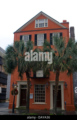 Major Peter Bocquet Haus, Charleston, South Carolina, Vereinigte Staaten von Amerika Stockfoto