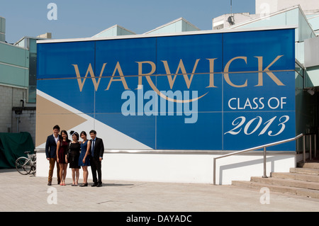 Klasse von 2013 Zeichen, University of Warwick, UK Stockfoto