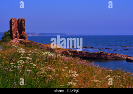 Einem heißen Sommertag, selten in Schottland entlang Meerblick, Kirkcaldy, Fife Stockfoto