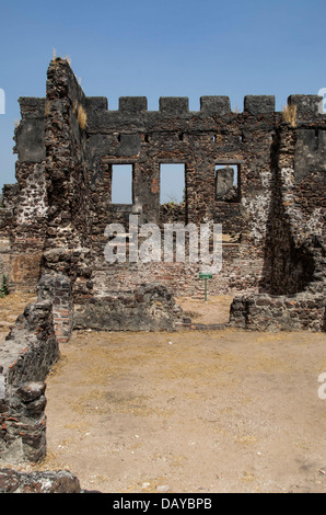 Ruinen des Fort James. James Island am Fluss Gambia Stockfoto