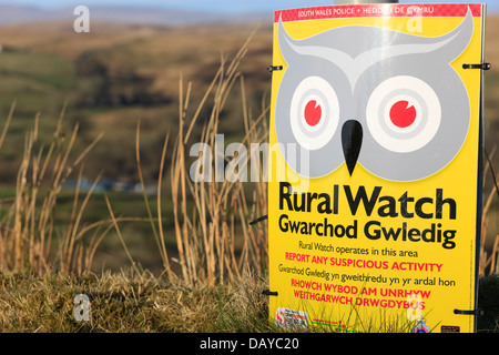 Ländlichen Watch Black Mountains (Mynydd Y Du) Brecon Beacons Nationalpark Neath Port Talbot, Wales Stockfoto