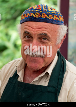 Hikmet Barutcugil bildende Künste Drucker - Waterperry Kunst in Aktion-Festival 2013 1 Stockfoto