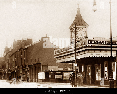 Bolton Street Bahnhof zu frühen 1900er Jahren begraben Stockfoto