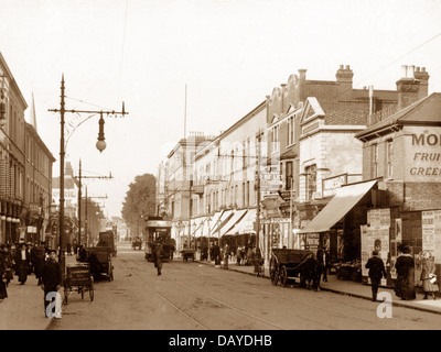 Croydon West - London Road frühen 1900er Jahren Stockfoto