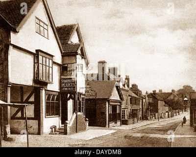 Market Drayton Stafford Street 1900 Stockfoto