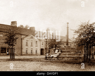 Masham Market Cross-1900 Stockfoto